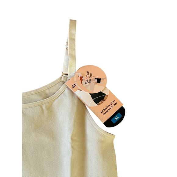 Shapermint Essentials Women's All Day Everyday Scoop Neck Cami Size XL Chai NWT - Picture 6 of 9